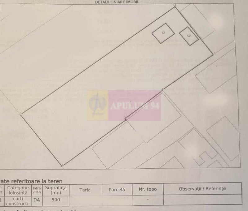 Teren intravilan de vanzare 500 mp in Campina, Oportunitate